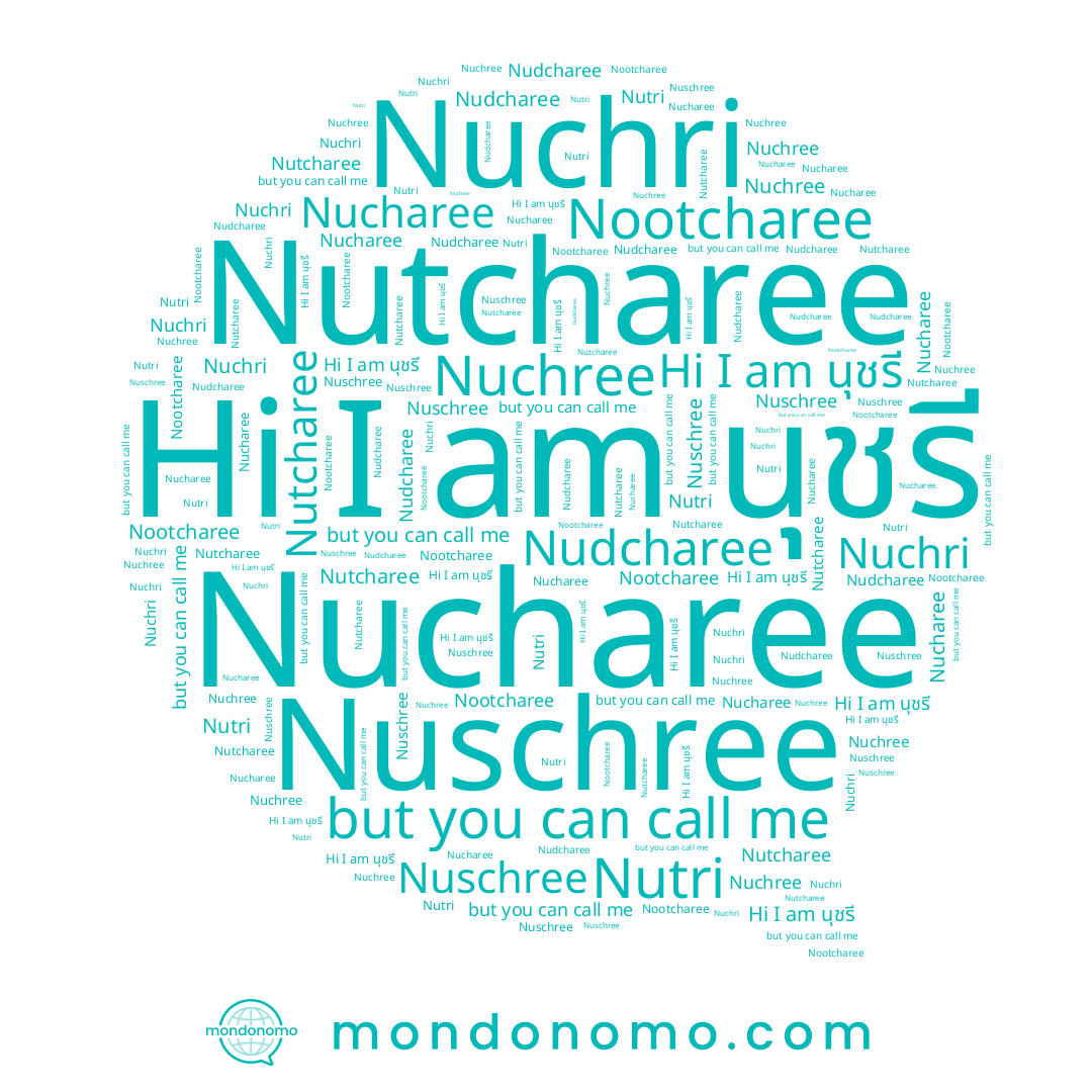 name Nucharee, name Nootcharee, name Nutcharee, name Nuchree, name Nudcharee, name นุชรี, name Nuchri, name Nuschree