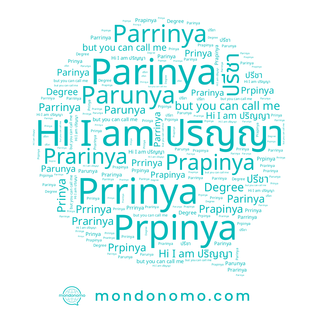 name Parrinya, name ปริญญา, name Prrinya, name Prapinya, name Parinya, name Prpinya, name Prinya, name ปรีชา, name Parunya