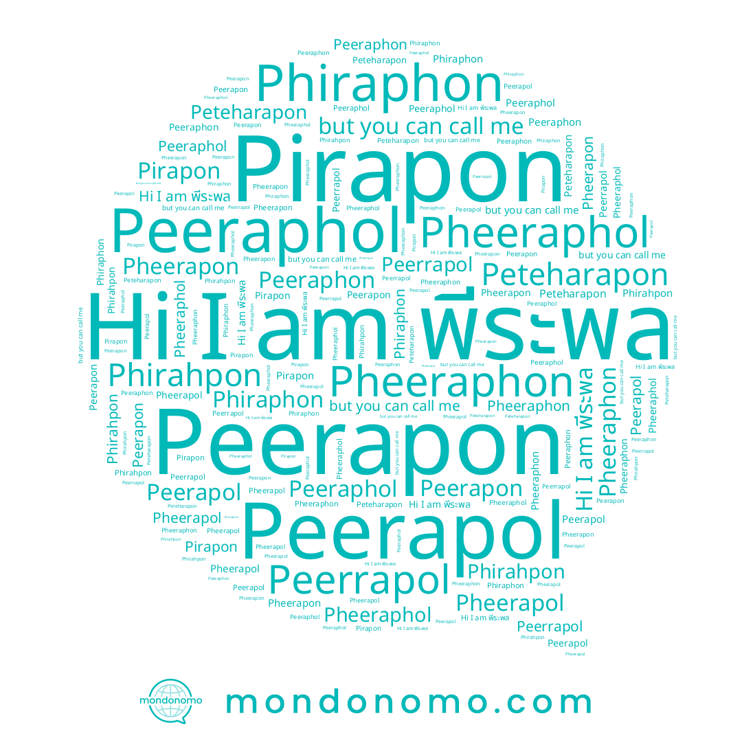 name Peerrapol, name พีระพล, name Peeraphon, name Pheerapol, name Pheeraphon, name Peteharapon, name Peerapol, name Pheerapon, name Phirahpon, name Pirapon, name Phiraphon, name Peeraphol, name Peerapon, name Pheeraphol