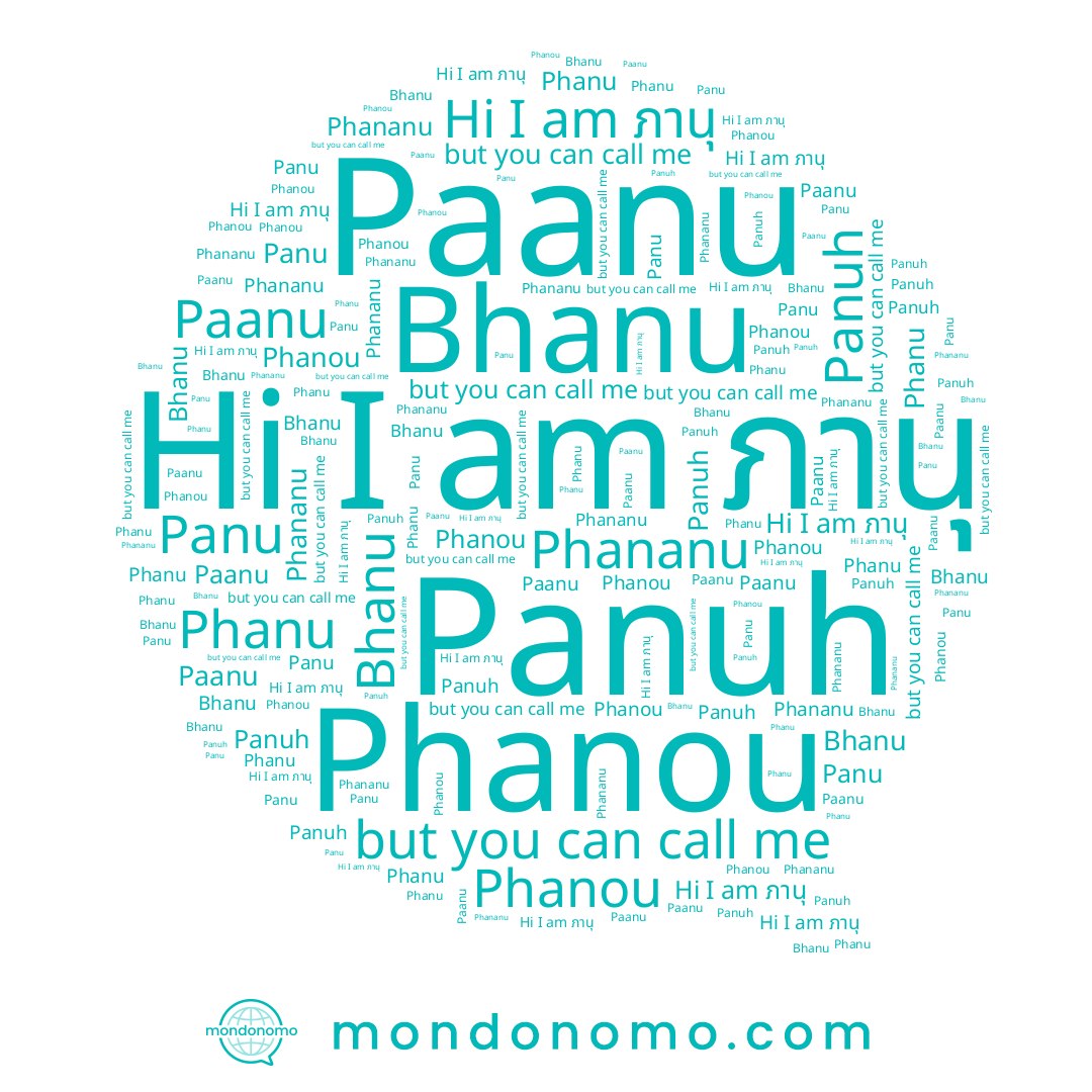name Phanu, name Panuh, name Phananu, name Panu, name Paanu, name ภานุ, name Phanou