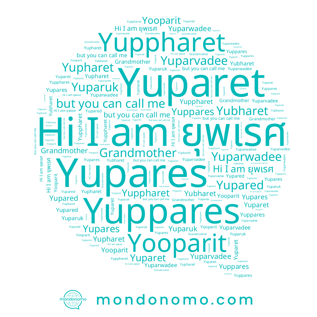 name Yuparuk, name Yuparet, name Yooparit, name ยุพเรศ, name Yubharet, name Yupared, name Yuparwadee, name Yuparvadee, name Yupares, name Yuppares, name Yupharet, name Yuppharet