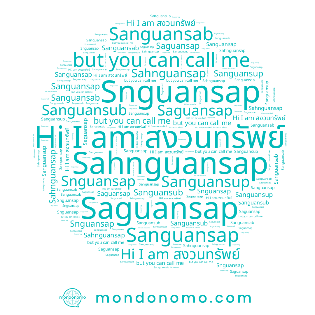name Sanguansab, name Sanguansap, name Saguansap, name Sanguansub, name Sahnguansap, name Sanguansup, name Snguansap, name สงวนทรัพย์