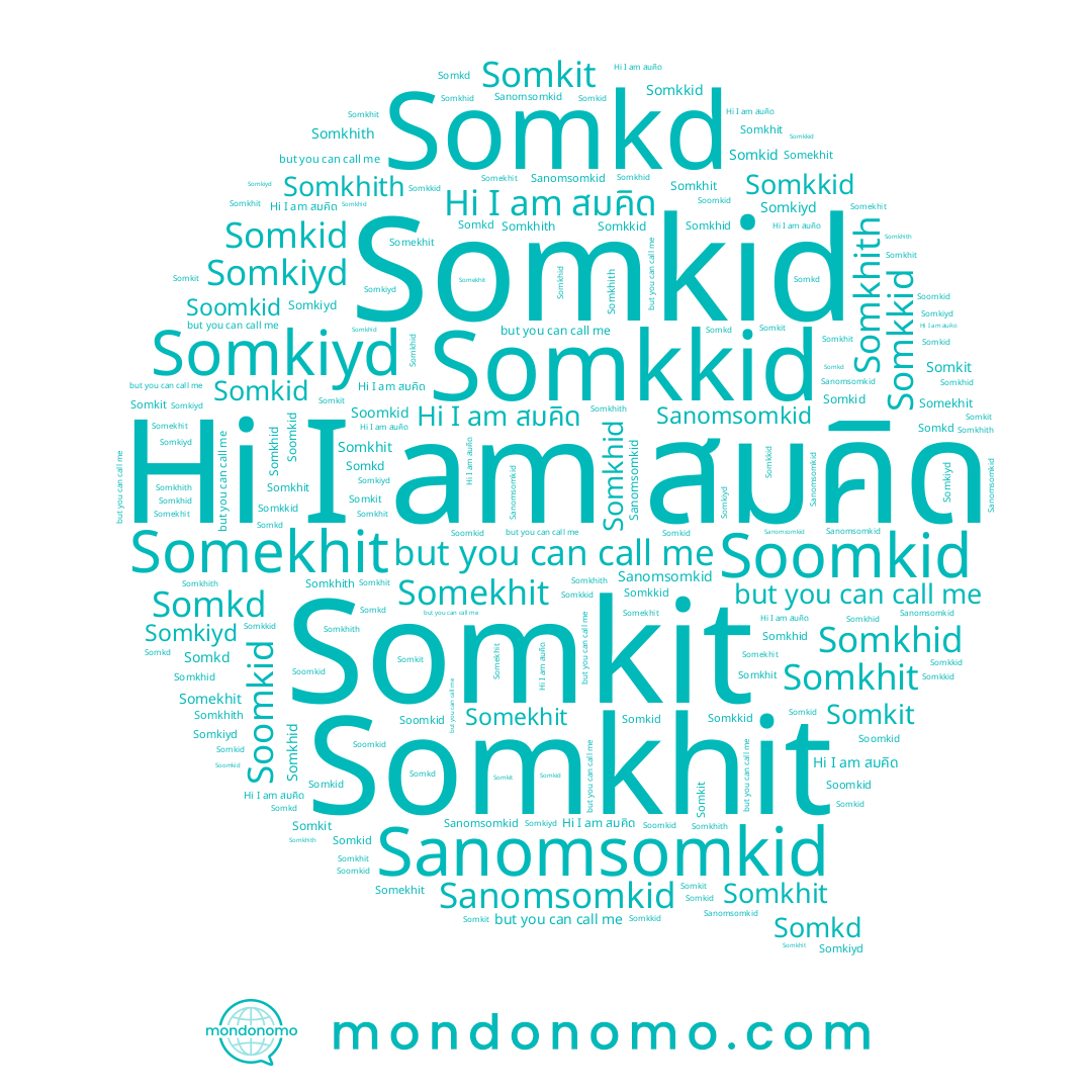 name Somkiyd, name Somkhith, name Sanomsomkid, name Somekhit, name Somkhit, name Somkit, name Somkkid, name สมคิด, name Somkid, name Somkhid