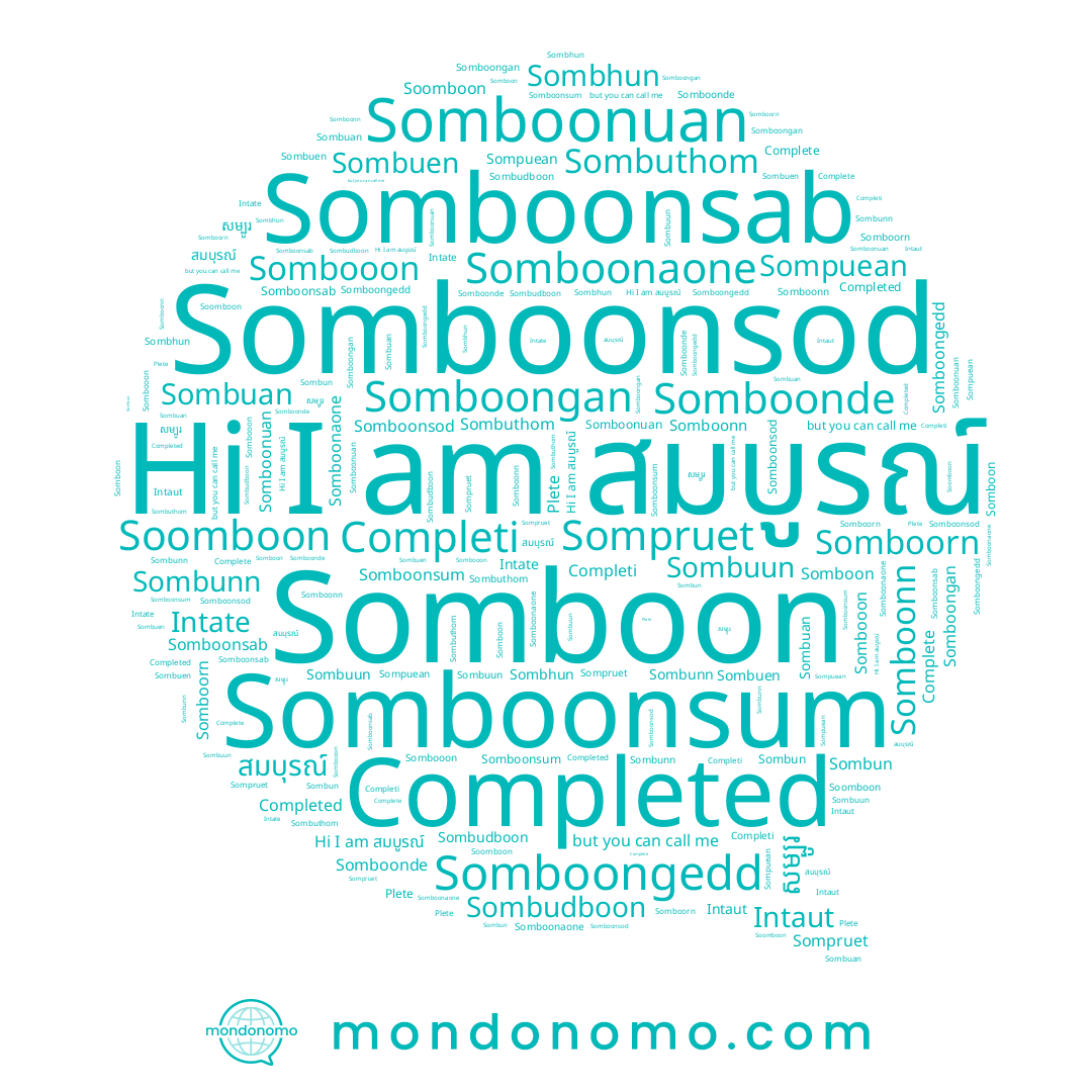 name Sombhun, name Somboongedd, name Intaut, name Soomboon, name Sombuthom, name Somboonsab, name Intate, name Somboonaone, name Somboonn, name Sombudboon, name Somboonde, name Sombuen, name Plete, name สมบุรณ์, name Somboonsum, name Somboonuan, name Sombun, name Somboongan, name Somboorn, name សម្បូរ, name Sombooon, name Somboon, name Sompruet, name Somboonsod, name สมบูรณ์, name Completi, name Sompuean, name Sombuan, name Sombunn, name Sombuun