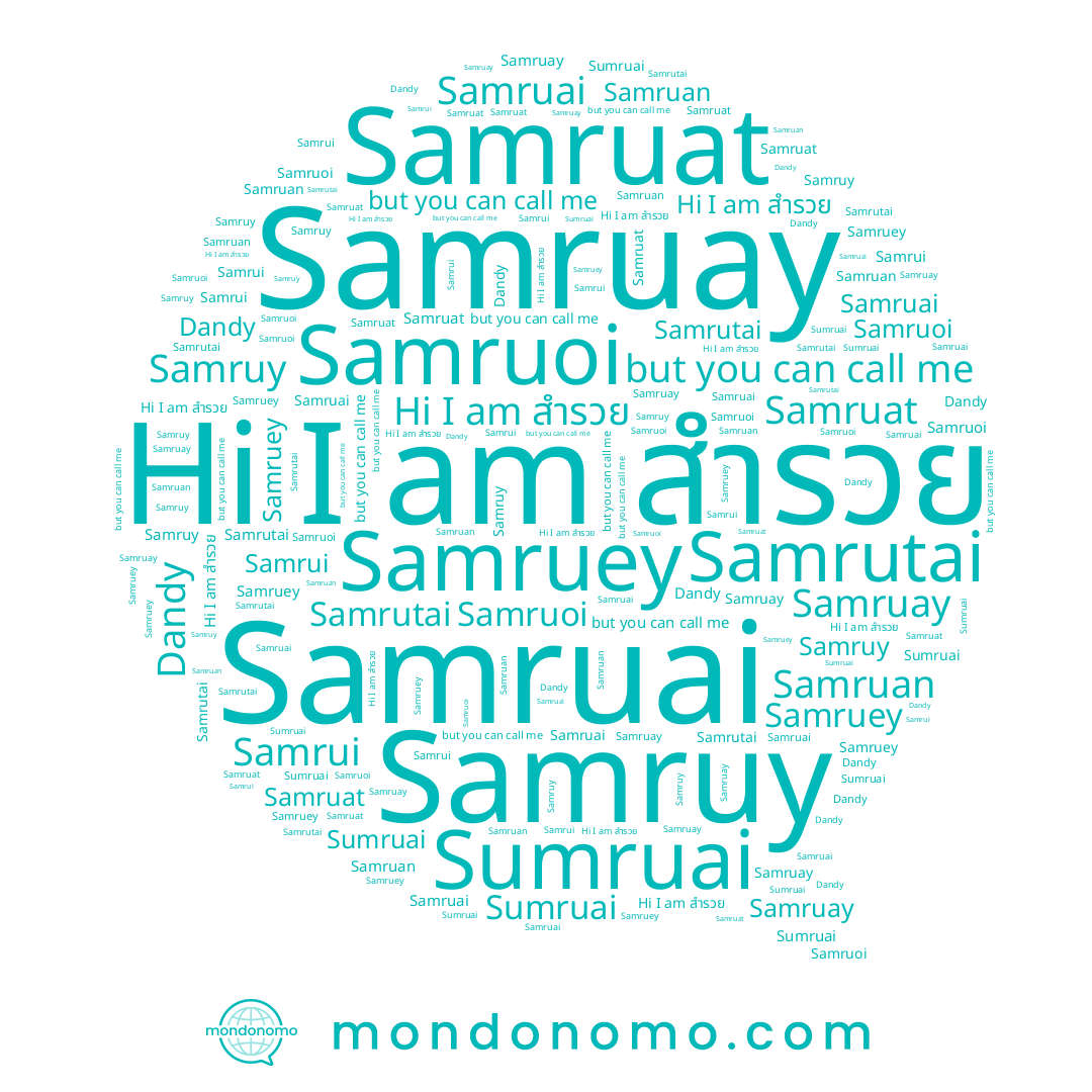 name Samruey, name Samrutai, name Samruan, name Sumruai, name Samruai, name Samruay, name Samrui, name Samruy, name Samruoi, name Dandy, name Samruat