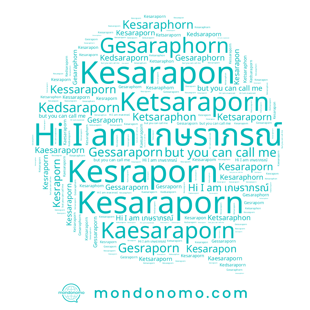 name Ketsaraphon, name Gessaraporn, name Ketsaraporn, name Kesraporn, name Kaesaraporn, name เกษราภรณ์, name Kesaraporn, name Gesraporn, name Kesaraphorn, name Kesarapon, name Gesaraphorn, name Kessaraporn, name Kedsaraporn