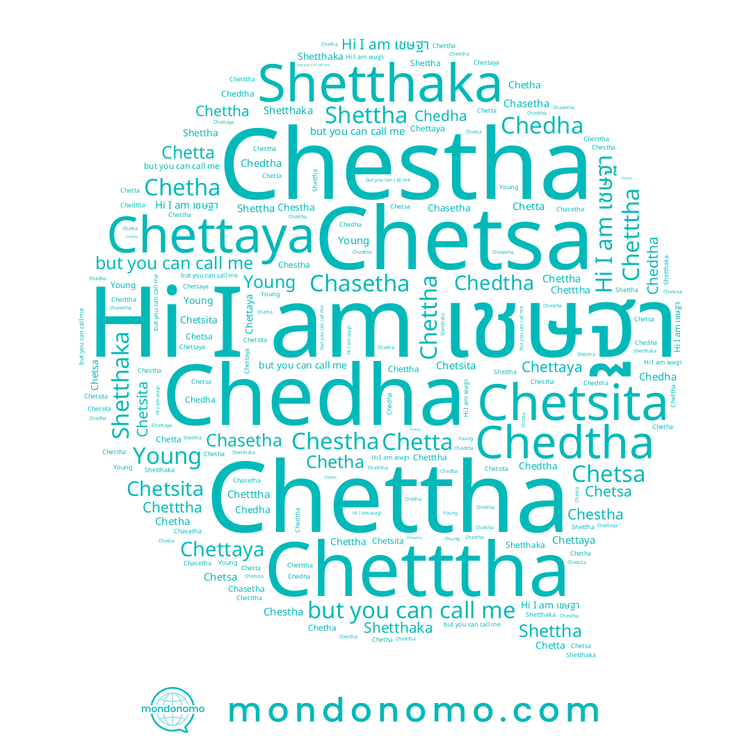name Chetsa, name เชษฐา, name Young, name Chasetha, name Chetta, name Shettha, name Chetttha, name Chettaya, name Chettha, name Chestha, name Shetthaka, name Chedha, name Chetha, name Chetsita