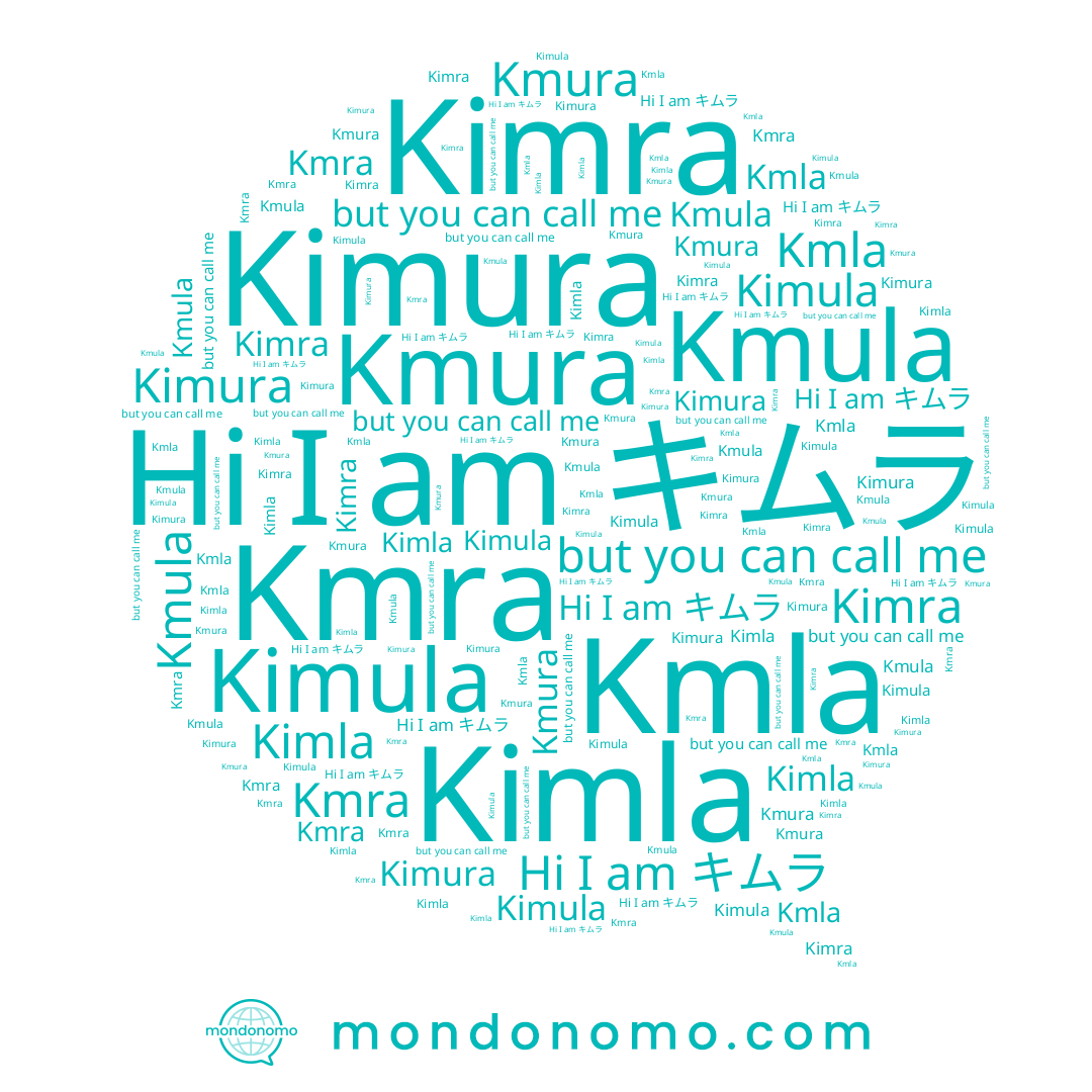 name Kmla, name Kimla, name Kimra, name Kmra, name Kmura, name キムラ, name Kimura, name Kimula, name Kmula