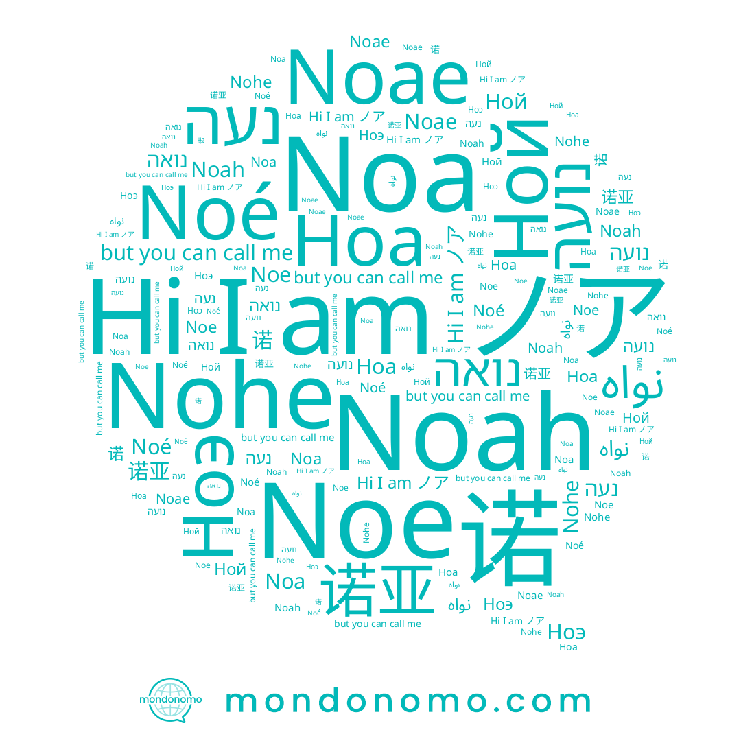 name Noae, name Nohe, name 诺, name Noah, name Ноа, name ノア, name Noe, name 诺亚, name נועה, name 노아, name Ной, name נעה, name Noa, name نواه, name Noé, name Ноэ, name נואה