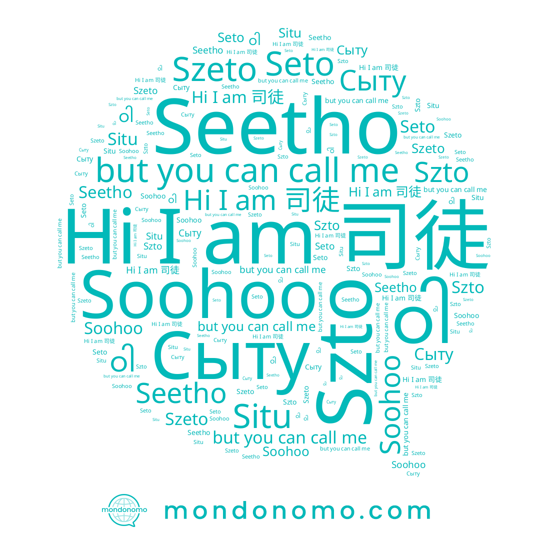 name 司徒, name Soohoo, name Seetho, name Seto, name ဝါ, name Szto, name Szeto, name Situ, name Сыту