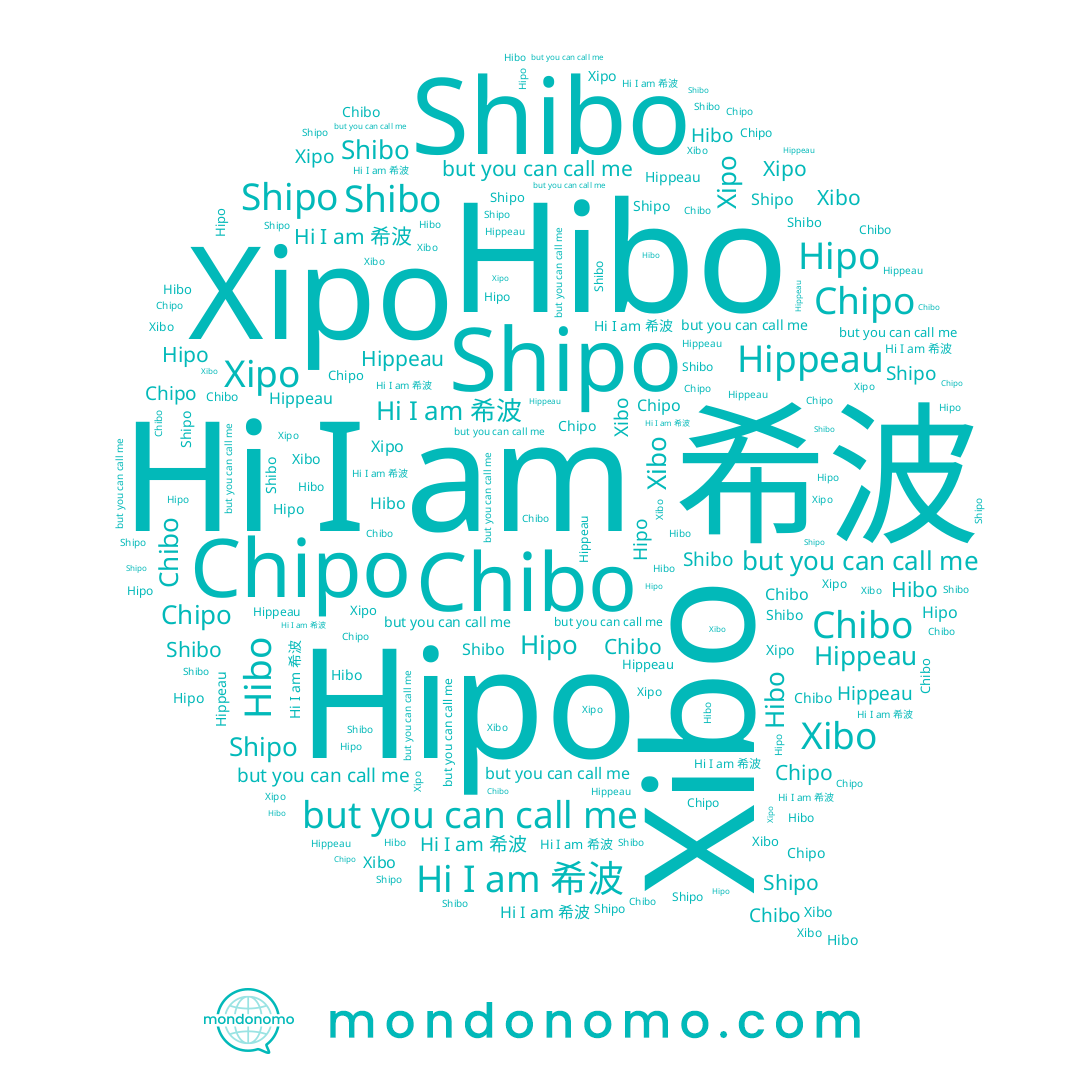 name Hibo, name Chipo, name 希波, name Shipo, name Hipo, name Hippeau, name Shibo, name Chibo, name Xipo