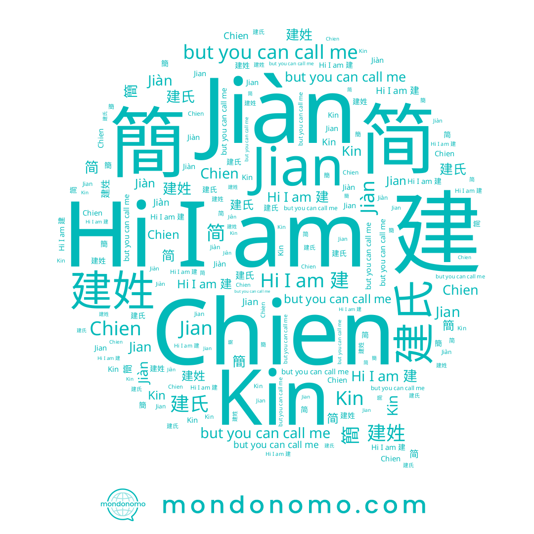 name Kin, name 建氏, name 建, name 简, name 簡, name Jian, name Jiàn, name Chien, name 建姓