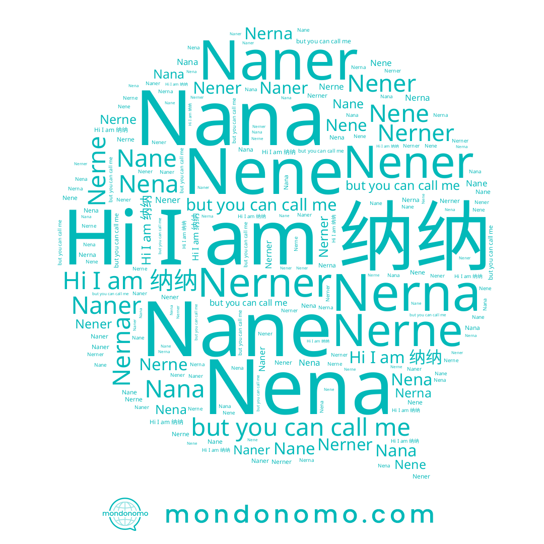 name Nener, name Nena, name Nane, name Nerne, name Naner, name 纳纳, name Nene, name Nana, name Nerna, name Nerner