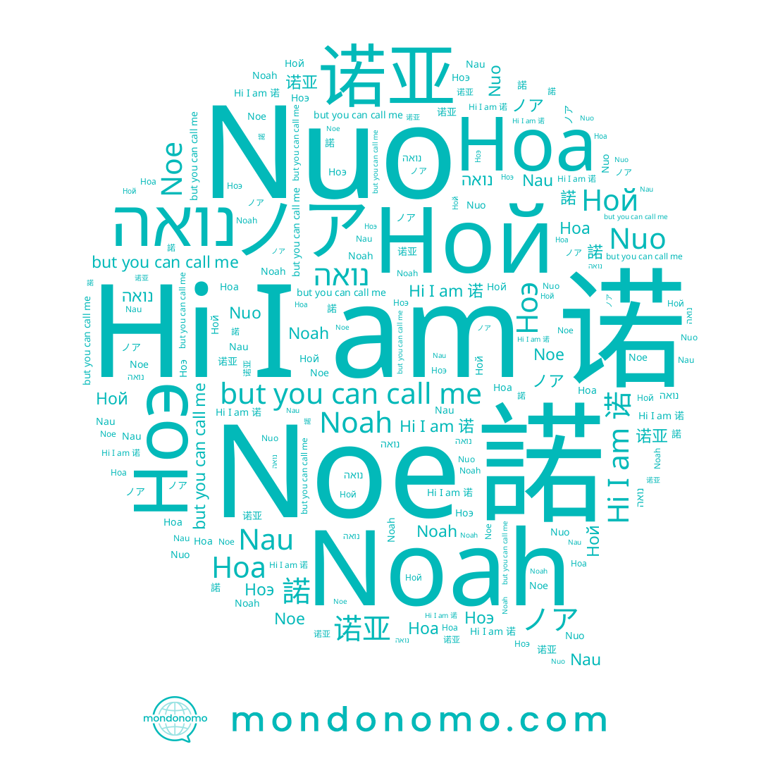 name Noah, name 诺, name Ноа, name 諾, name Nau, name 诺亚, name Ной, name ノア, name Noe, name Ноэ, name נואה
