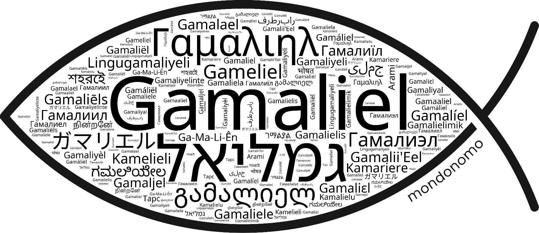 Name Gamaliel in the world's Bibles