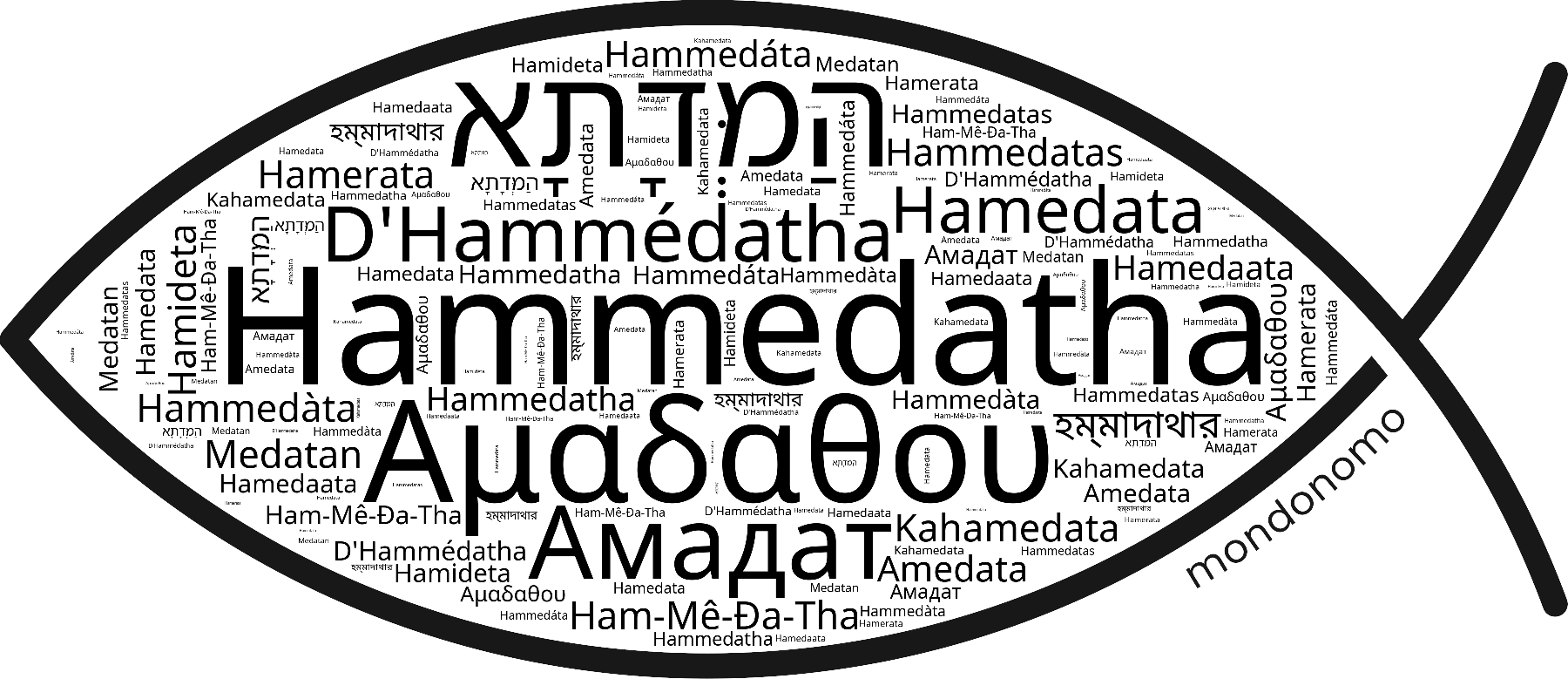 Name Hammedatha in the world's Bibles