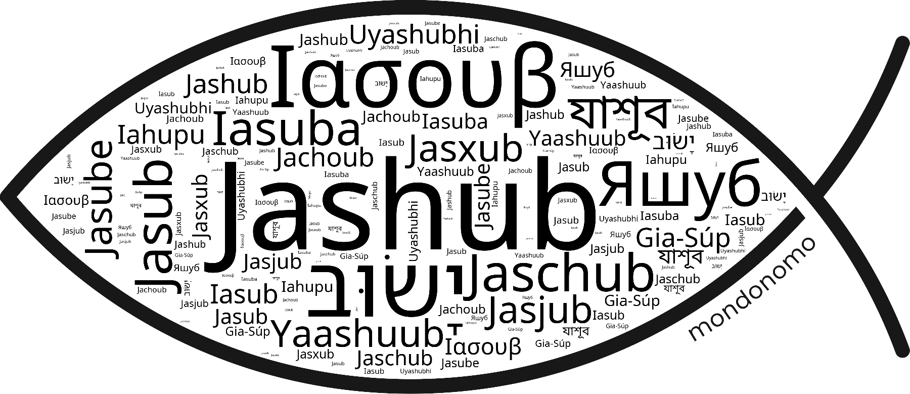 Name Jashub in the world's Bibles